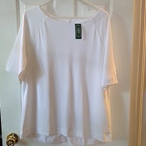 L.L.Bean white top
